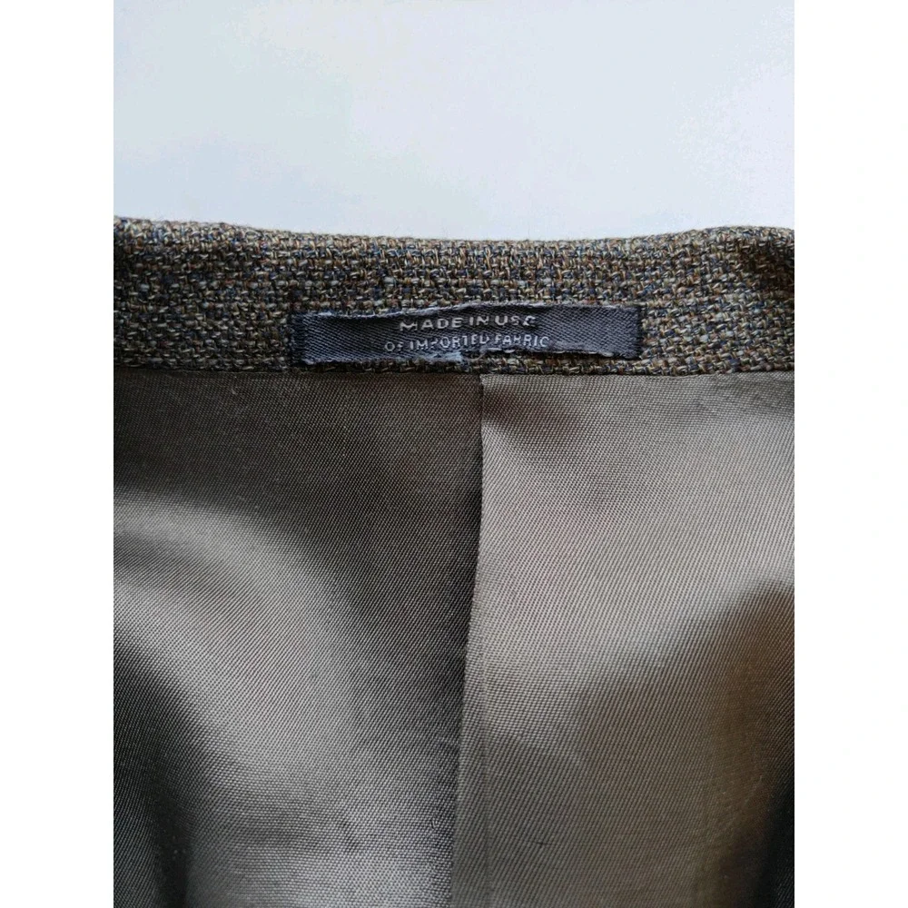 Hart Schaffner Marx Mens Sports Coat 44R Multicolor USA 3 Button Tweed Blazer